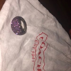 Purple Coach ring
